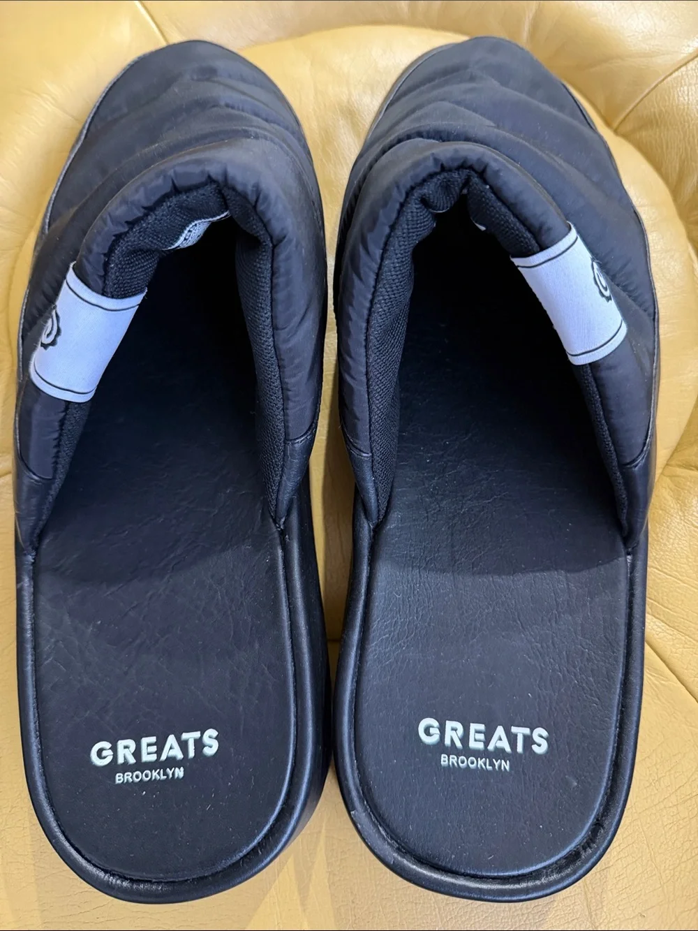 Greats black Quilted Slip-On Loafers